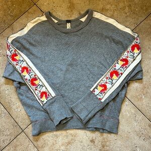 We the Free Crewneck with Embroidered Details Size S